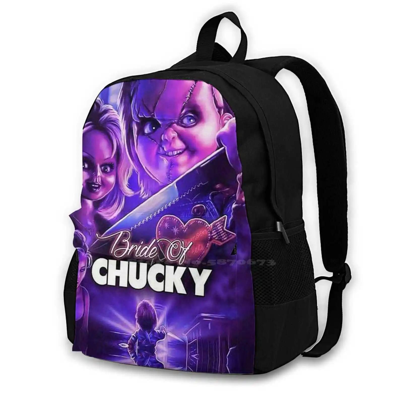 Chucky School bag ź 뷮 賶 Ʈ 15 ġ, ź Chucky Horror Terror Doll ҷ Į Ǹ 